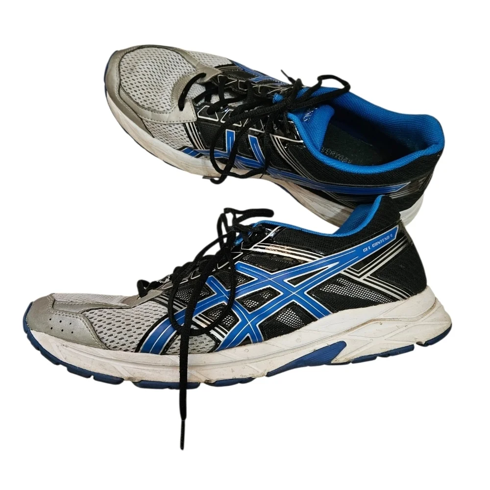 ASICS Men's Running Shoes - Gel Contend 4 Black And Blue